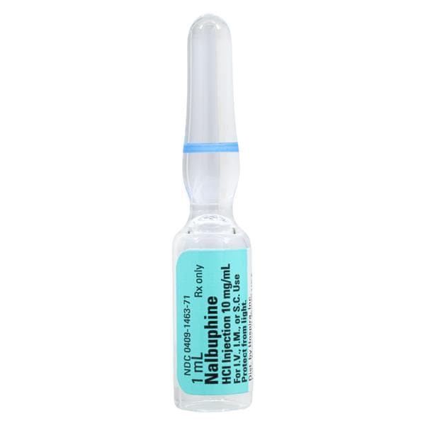 Nalbuphine HCl Injection 10mg/mL Ampule 1mL Ea, 50 EA/CA