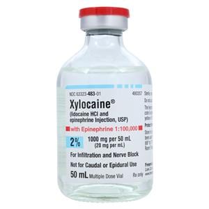 Xylocaine w/Epinephrine Injection 2% 1:100,000 MDV 50mL Each