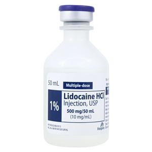 Lidocaine HCl Injection 1% MDV 50mL Each