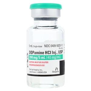 Dopamine HCl Injection 40mg/mL SDV 5mL Each