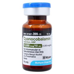 Cyanocobalamin Injection 1000mcg/mL MDV 10mL/Vl