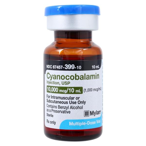 Cyanocobalamin Injection 1000mcg/mL MDV 10mL/Vl