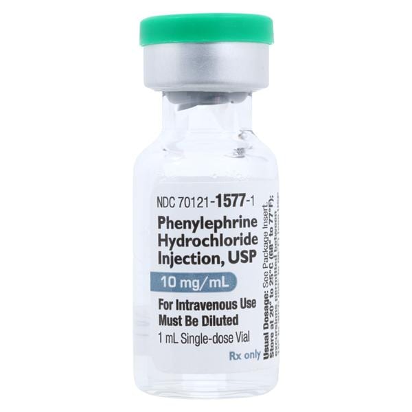 Phenylephrine HCl Injection 10mg/mL SDV 1mL Each