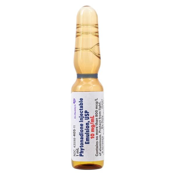 Phytonadione (Vitamin K) Injection 10mg/mL Ampule 1mL, 50 VL/CA