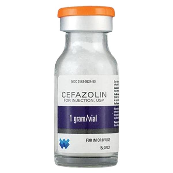 Cefazolin Injection 1gm/vl Powder Vial 10mL/Vl, 50 VL/CA