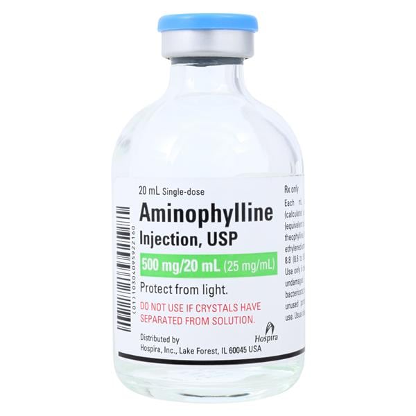 Aminophylline Injection 25mg/mL SDV 20mL/Vl