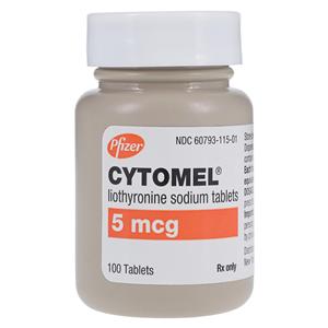 Cytomel Tablets 5mcg Bottle 100/Bottle Each