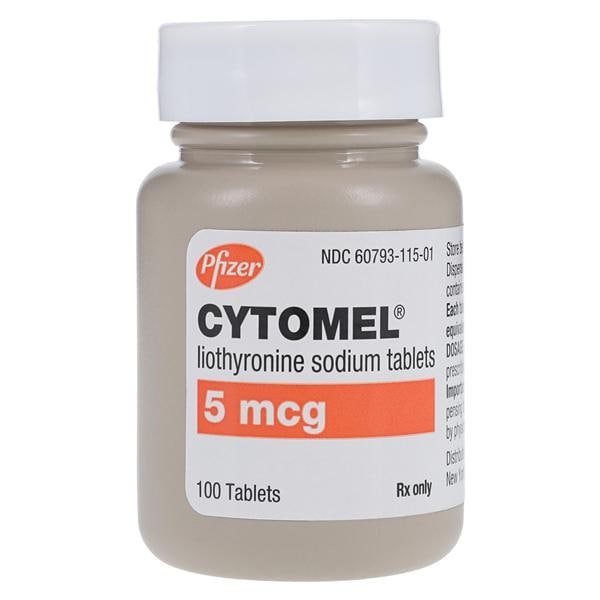 Cytomel Tablets 5mcg Bottle 100/Bottle Each