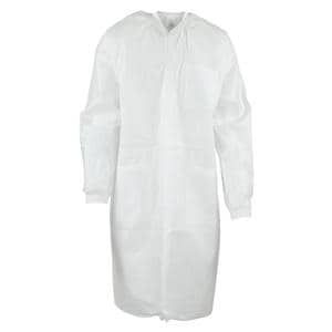 ValuMax Extra-Safe Protective Lab Coat 3 Layer SMS X-Large White 10/Pk, 10 PK/CA