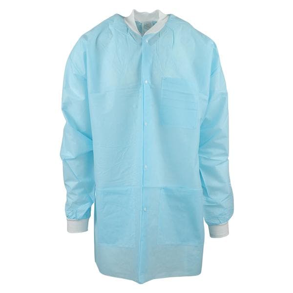 Extra-Safe Jacket 3 Layer SMS Medium Sky Blue 10/Pk, 10 PK/CA