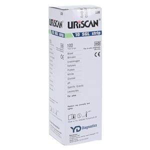 Uriscan 10SGL Urinalysis Test Strip 100/Bx, 10 BX/CA