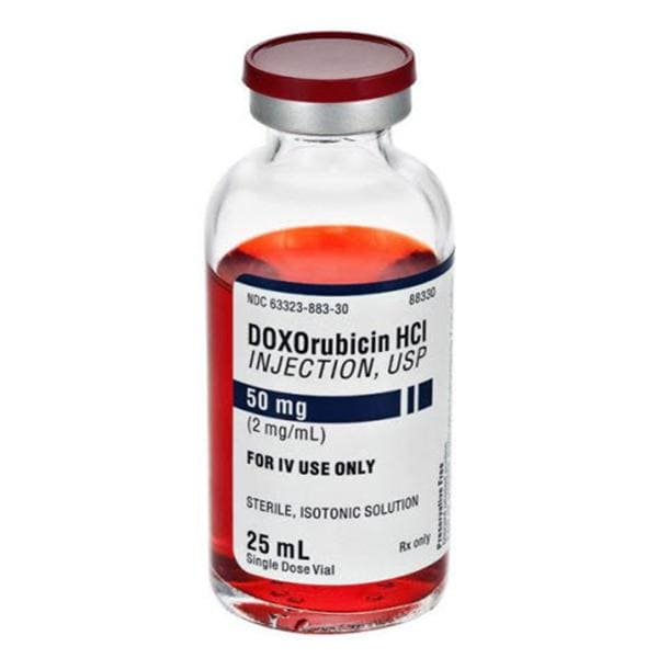 Doxorubicin HCl 2mg/mL 25mL/Vl