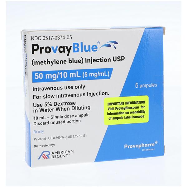 ProvayBlue Injection 50mg/mL Ampule 10mL 5/Package