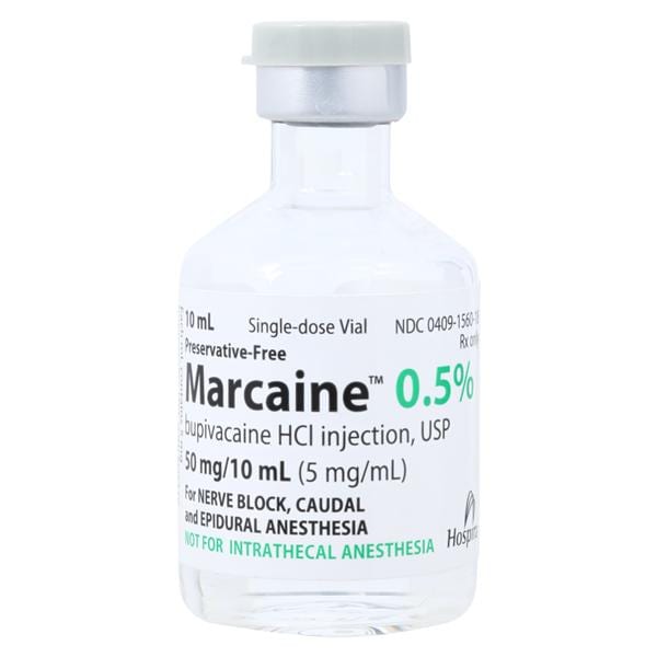 Marcaine Injection 0.5% Preservative Free SDV 10mL/Vl