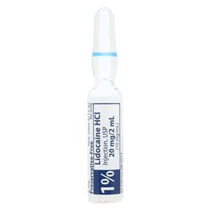 Lidocaine HCl Injection 1% Preservative Free Ampule 2mL/Ea