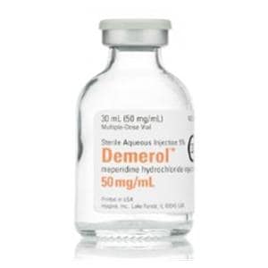 Demerol Injection 50mg/mL MDV 30mL Each