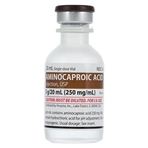 Aminocaproic Acid Injection 250mg/mL SDV 25/Ca