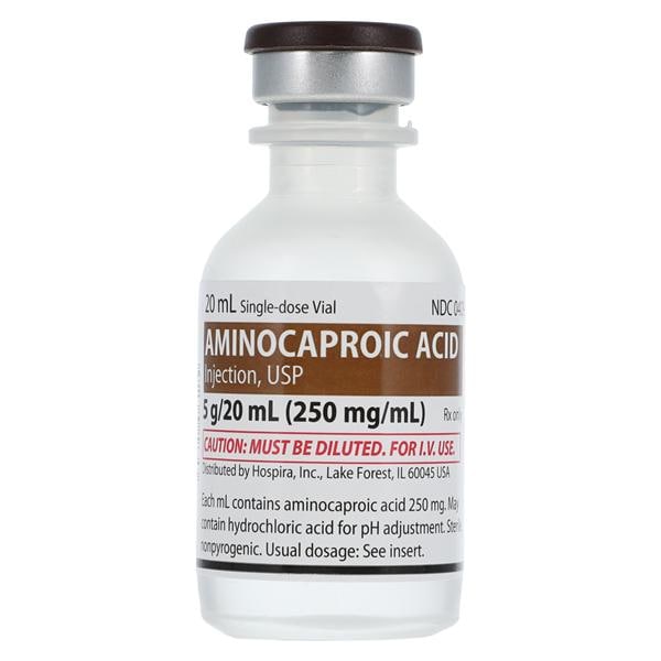 Aminocaproic Acid Injection 250mg/mL SDV 25/Ca