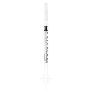 Sol-Care TB Syringe/Needle 27gx1/2" 1cc Fixed Needle Safety LDS 100/Bx