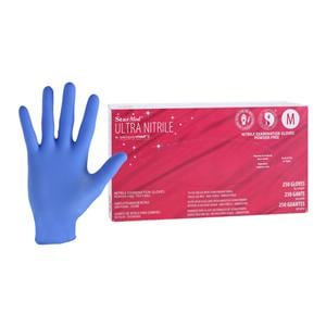 StarMed Ultra Nitrile Exam Gloves Medium Violet Blue Non-Sterile