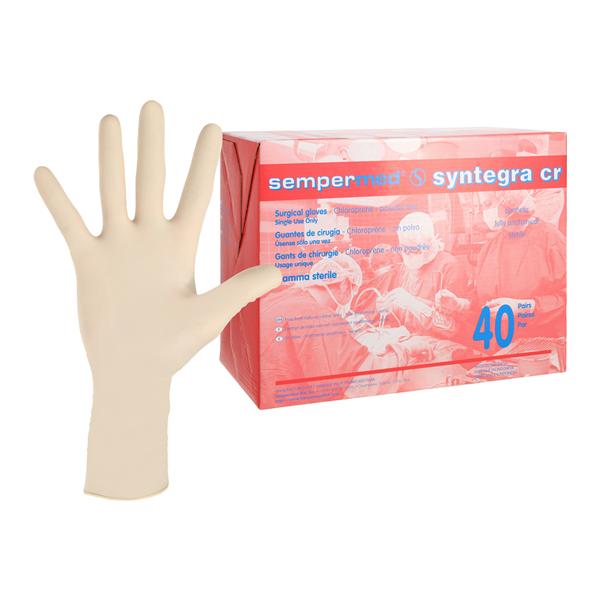 SemperMed Syntegra CR Chloroprene Surgical Gloves 7 Natural, 6 BX/CA