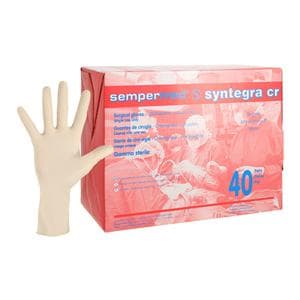 SemperMed Syntegra CR Polyisoprene Surgical Gloves 8.5 Natural, 6 BX/CA