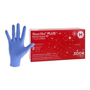 StarMed Plus Nitrile Exam Gloves Medium Purple Non-Sterile, 10 BX/CA