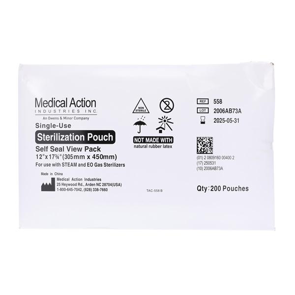 Sterilization Pouch 12 in x 18 in 200/Bx