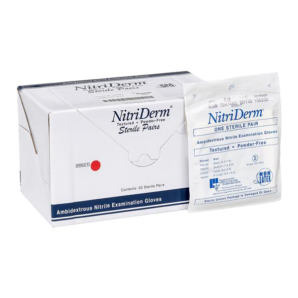 NitriDerm Nitrile Surgical Gloves X-Large Blue Sterile