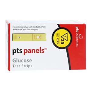 Pts Panels Blood Glucose Test Strip CLIA Waived 25/Bx