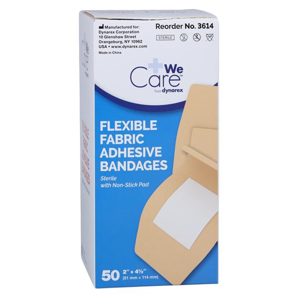 Bandage Fabric 2x4.5" Flesh Sterile 50/Bx