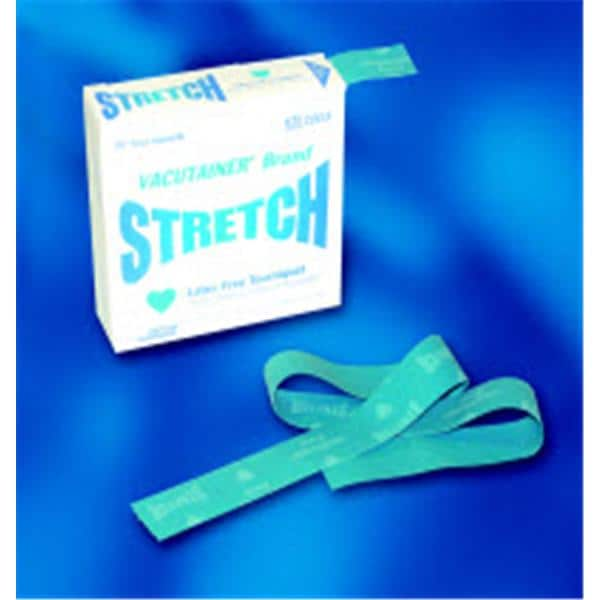 Vacutainer Stretch Compressing Device Tourniquet 18x1" Blue LF Disp NS 25/Bx, 20 BX/CA