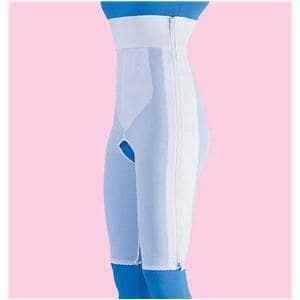 Compression Girdle Above Knee/High Waist Large White