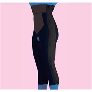 Compression Girdle Below Knee/High Waist XL Black