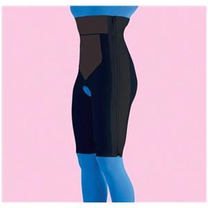 Compression Girdle Above Knee/High Waist XL 46-50" Black