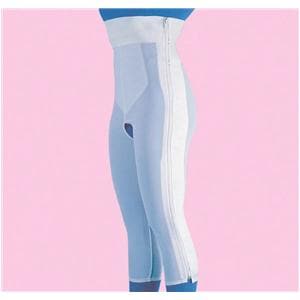 Compression Girdle Above Knee/High Waist XL 46-50" White