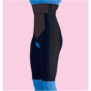 Compression Girdle Above Knee/High Waist Medium Black