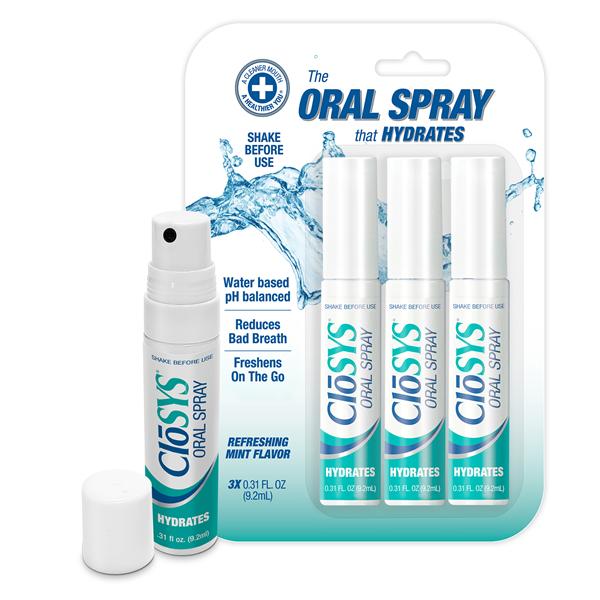 CloSYS Breath Spray 0.31 oz Mint 3/Pk