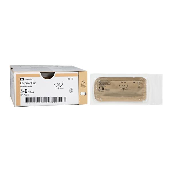 Surgigut Suture 3-0 30" Chromic Gut Monofilament V-20 Undyed 36/Ca