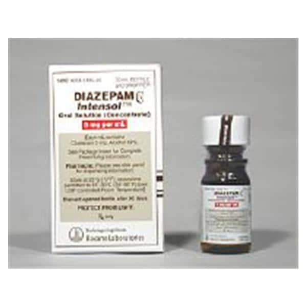 Diazepam Intensol Oral Solution 5mg/mL Bottle 30mL Each