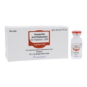 Ampicillin/Sulbactam Injection 3gm/vl Powder SDV 10/Package