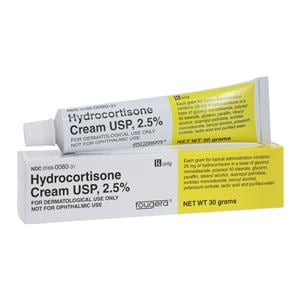 Hydrocortisone Topical Cream 2.5% Tube 30gm Each