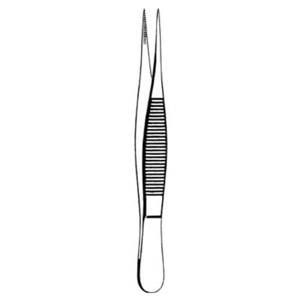 Merit Plain Splinter Forcep Straight 3-1/2" Stainless Steel Ea