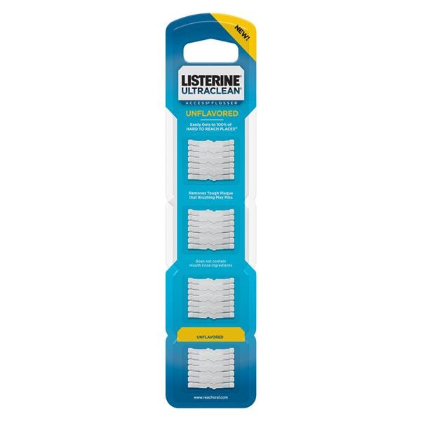 Listerine UltraClean Refill Heads Flosser Unflavored 28/Pk