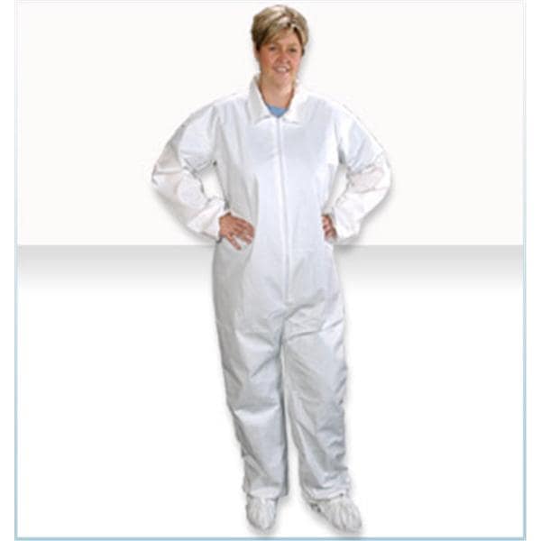 ComforTech Protective Coverall Medium White 25/Ca