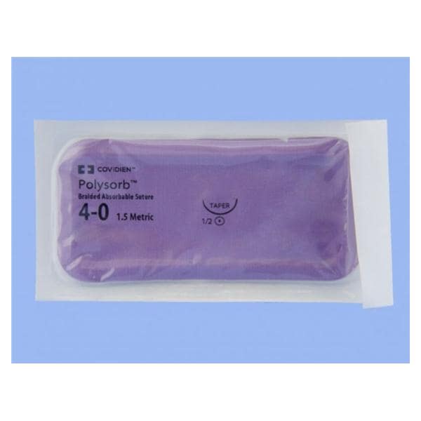 Polysorb Suture 4-0 30" Polyester Braid CV-22 Undyed 36/Ca