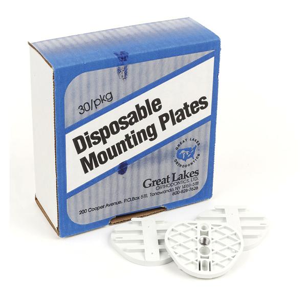 Denar Mounting System High Impact Plastic Disposable Plates 180/Pk