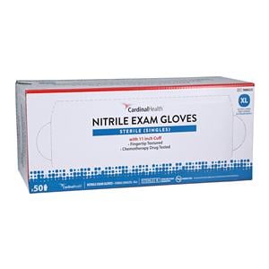 Flexam Nitrile Exam Gloves X-Large Blue Sterile, 5 BX/CA