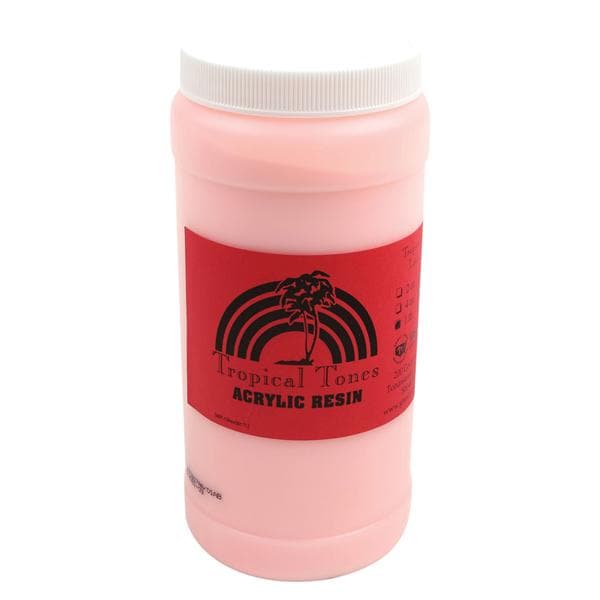 Tropical Tones Orthodontic Resin Acrylic Polymer Lava Red 1lb/Ea