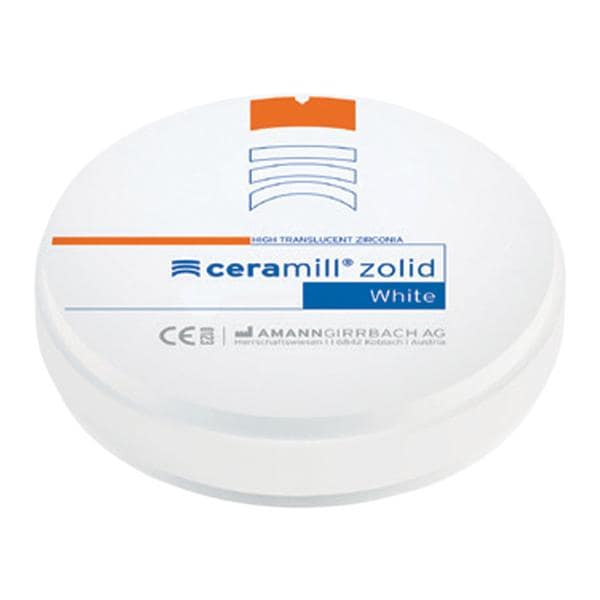 Ceramill Zolid Zirconia Disc White 98x25 Ea